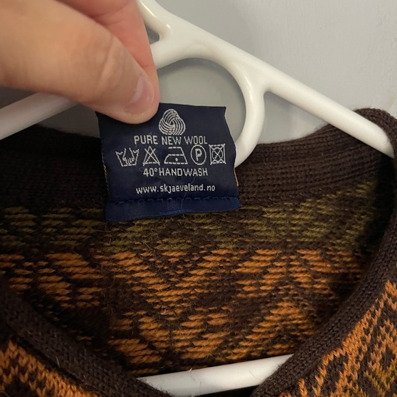 Skjaeveland of Norway fairisle button up sweater M - Picture 4 of 7